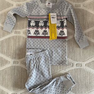 Hanna Andersson Gray Pajama Sets with Festive Design